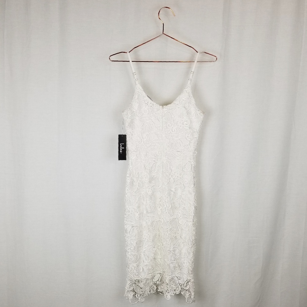 NWOT Lulus white lace bodycon dress size XS - Picture 3 of 7